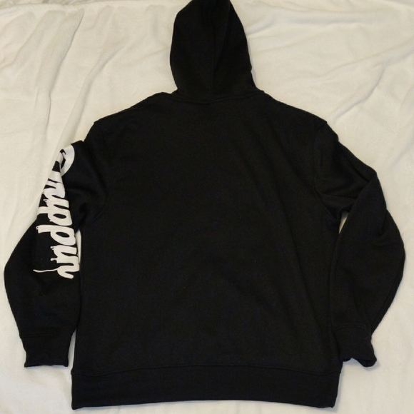 Black Graphic Sweater with Animated Character Design - Picture 2 of 14